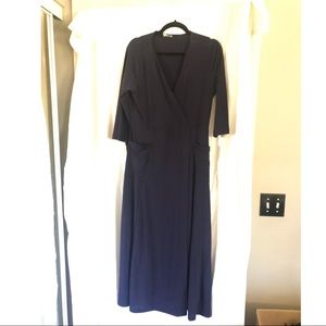 Asos Navy wrap dress size 12 with POCKETS